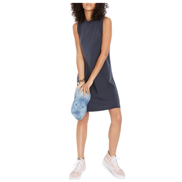 Madewell Dresses & Skirts - Madewell Sandwashed Mock Neck Tank Dress